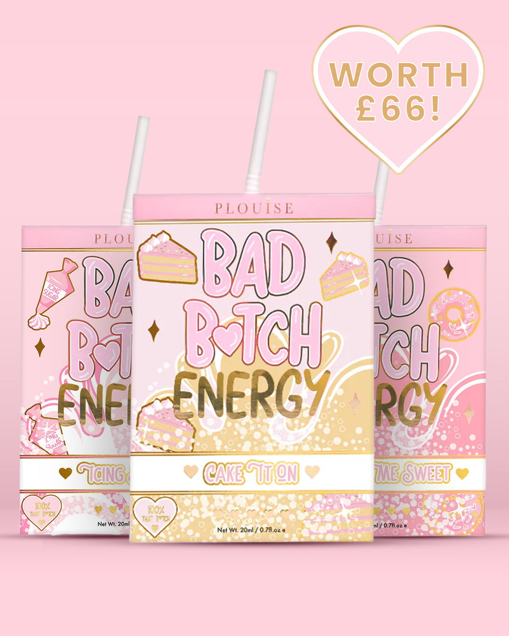 Trío de labios Bad Bitch Energy
