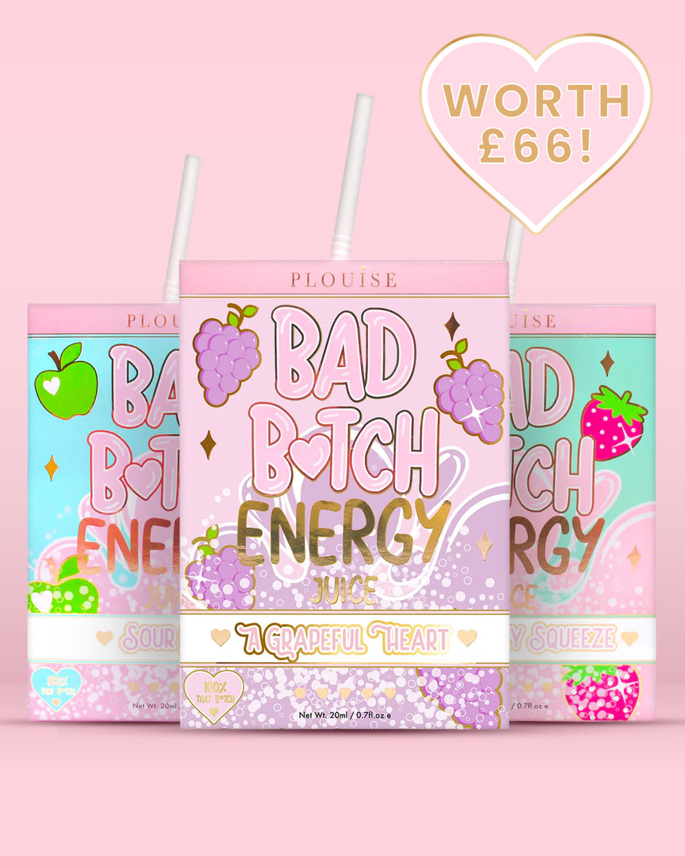 Trío de labios Bad Bitch Energy
