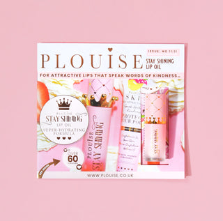 P.Louise Mini Stay Shining Lip Oil Magazine - Strawberries & Cream