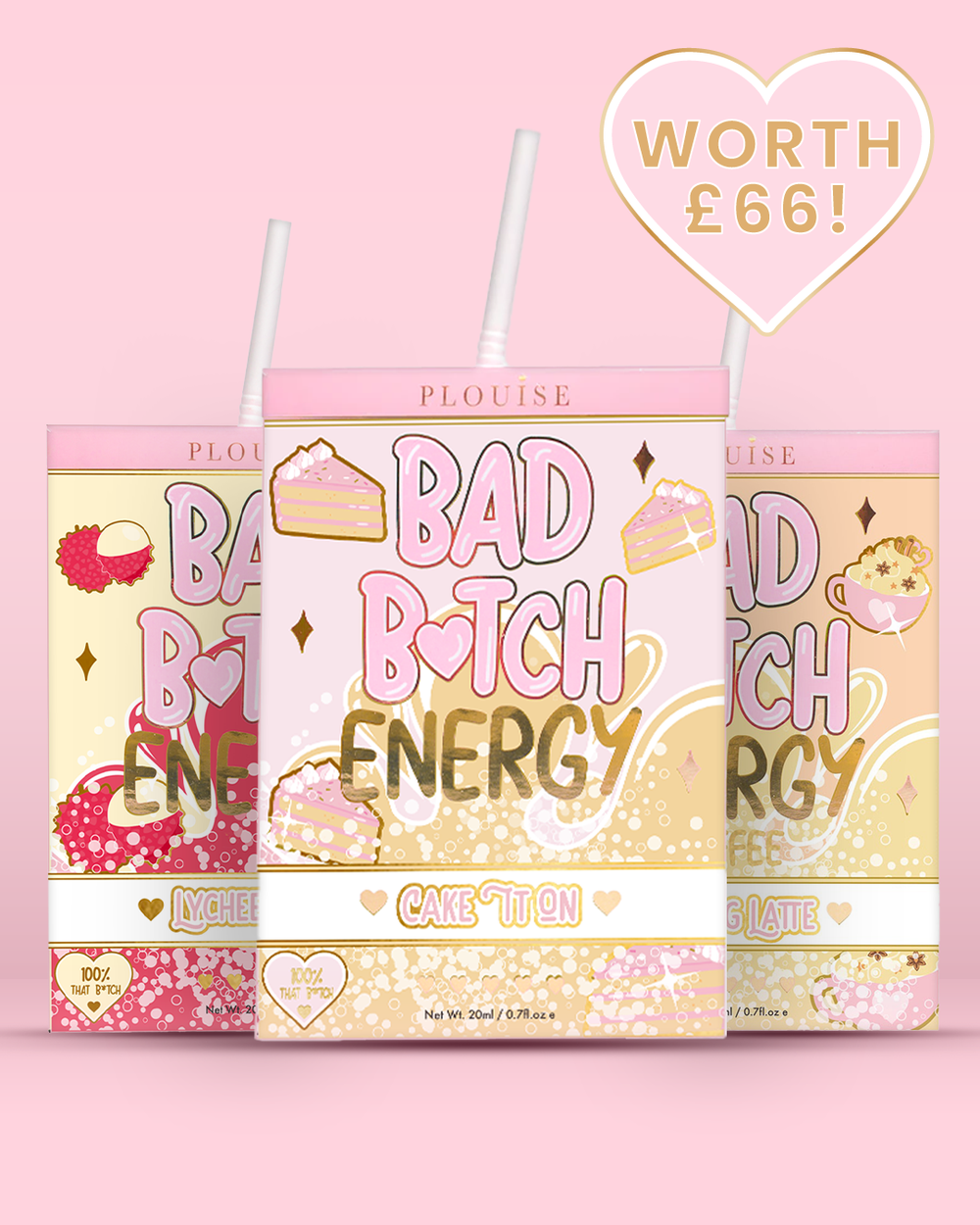 Trío de labios Bad Bitch Energy