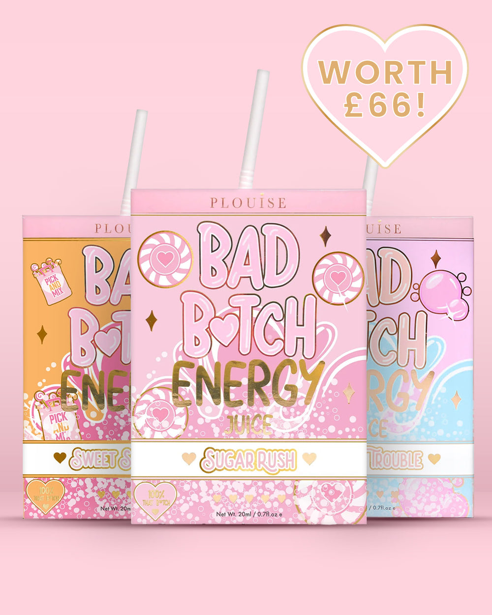Trío de labios Bad Bitch Energy
