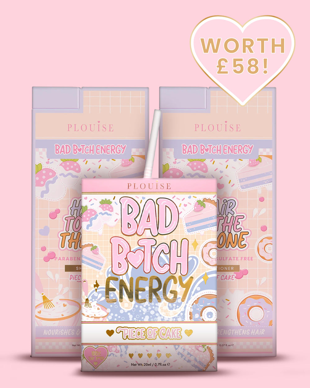 Paquete de energía y cuidado del cabello Soft Girl Bad Bitch