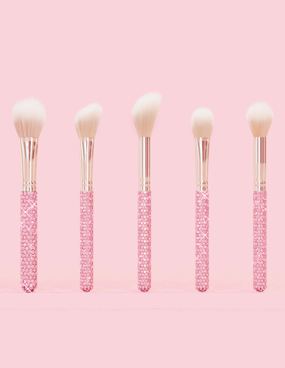 Paquete de brochas de maquillaje Crystal de 20 piezas