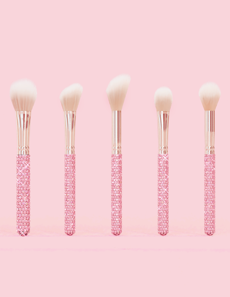 Juego de brochas de maquillaje para rostro y ojos Crystal de 20 piezas
