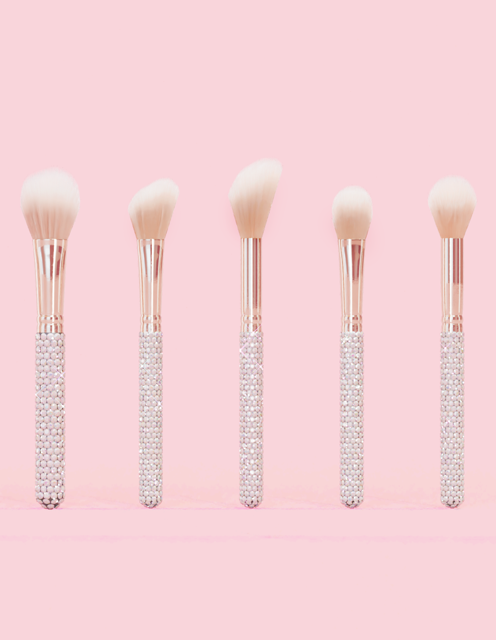 Paquete de brochas de maquillaje Crystal de 20 piezas