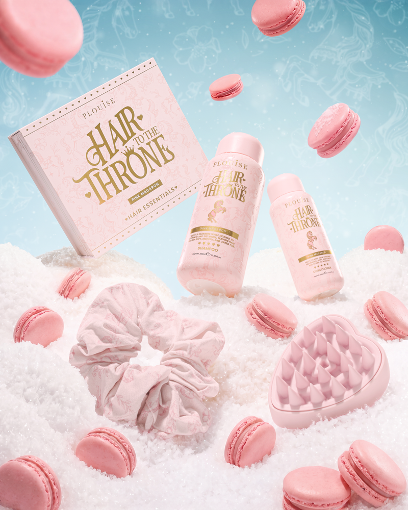 Hair To The Throne Set de cuidado del cabello Pink Macaroon