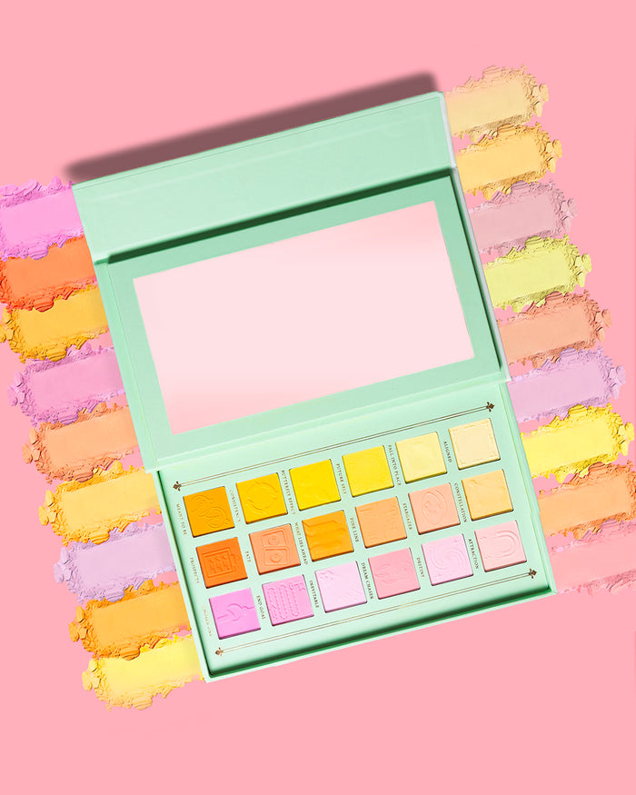 Ausrichtung meiner zukünftigen Pastell-Lidschatten-Palette