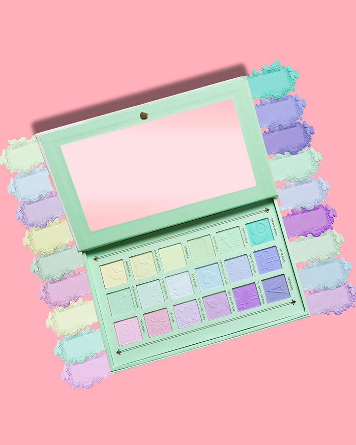 Ausrichtung meiner zukünftigen Pastell-Lidschatten-Palette