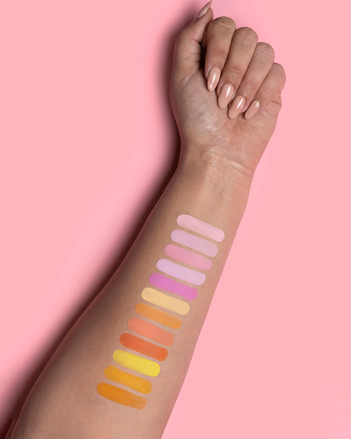 Ausrichtung meiner zukünftigen Pastell-Lidschatten-Palette