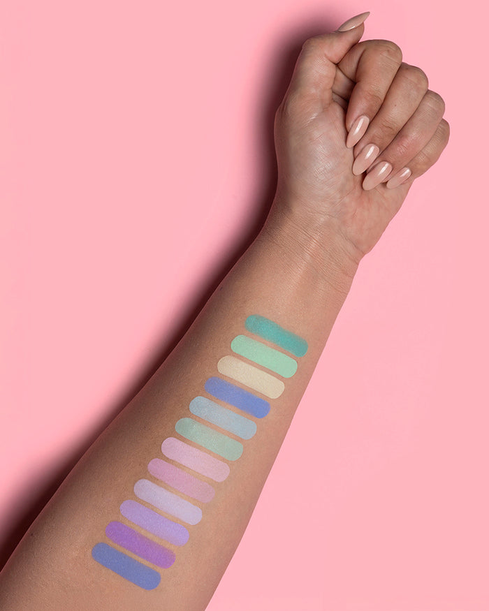 Ausrichtung meiner zukünftigen Pastell-Lidschatten-Palette