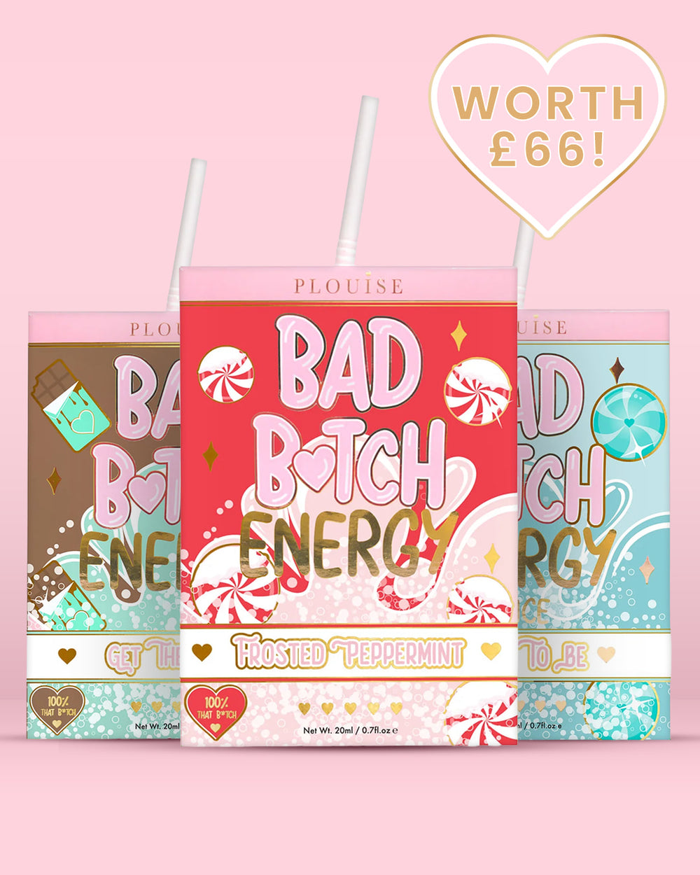 Trío de labios Bad Bitch Energy