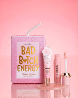 Dúo de labios Pink P.Louise Crystal Glitter Bad Bitch Energy en sorbete arcoíris con aceite labial brillante y acondicionador de labios