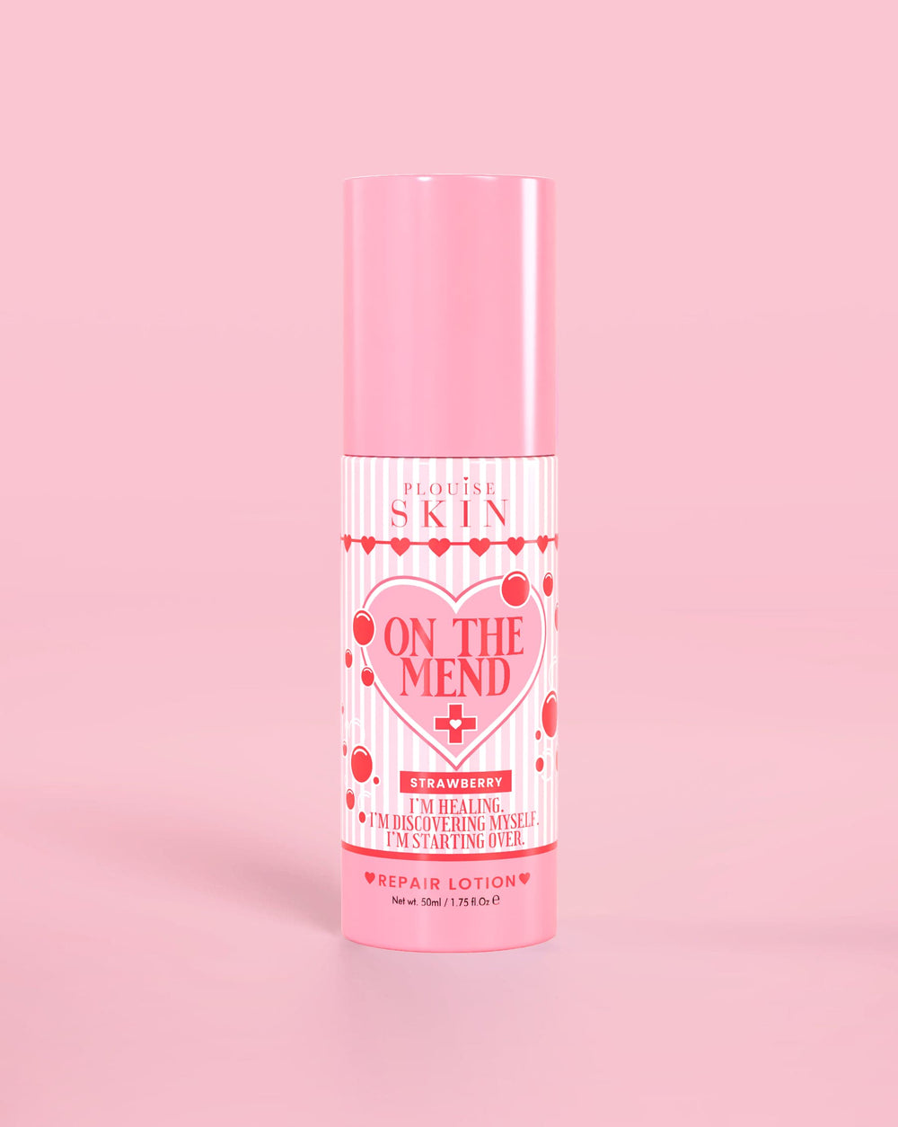 Botella rosa de P.Louise On The Mend Barrier Repair Lotion
