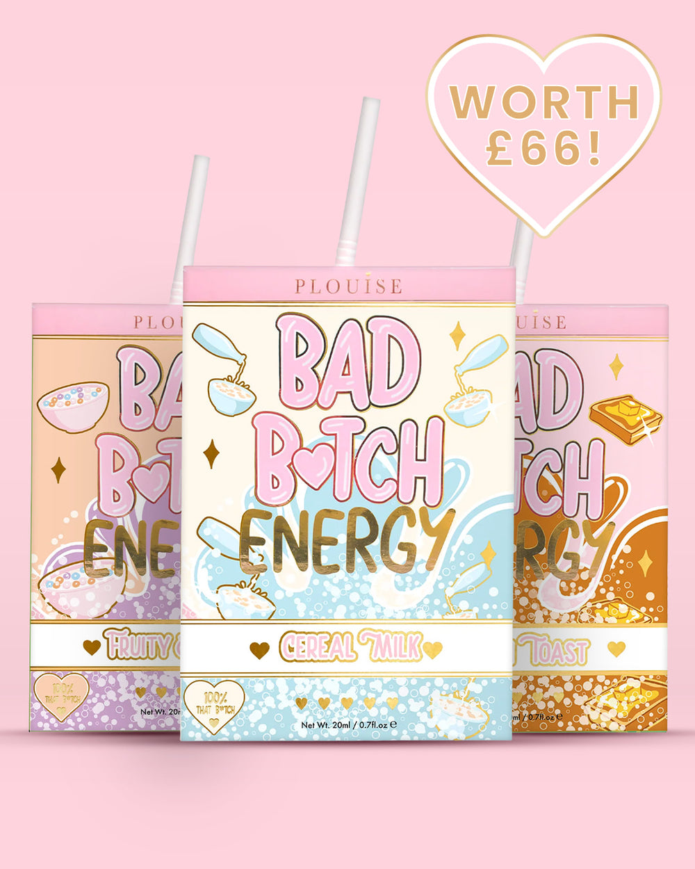 Trío de labios Bad Bitch Energy