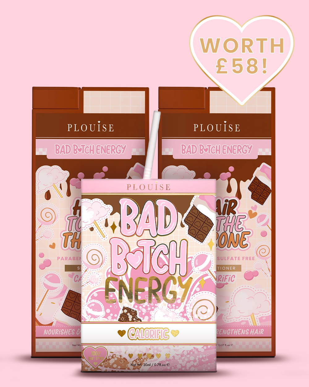 Paquete de energía y cuidado del cabello Soft Girl Bad Bitch