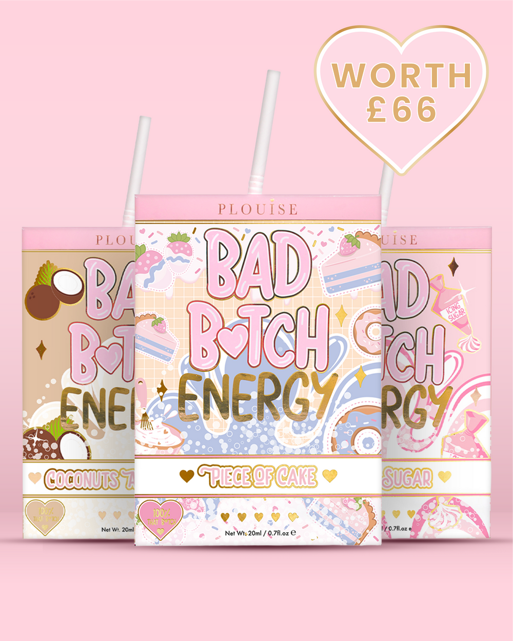 Trío de labios Bad Bitch Energy