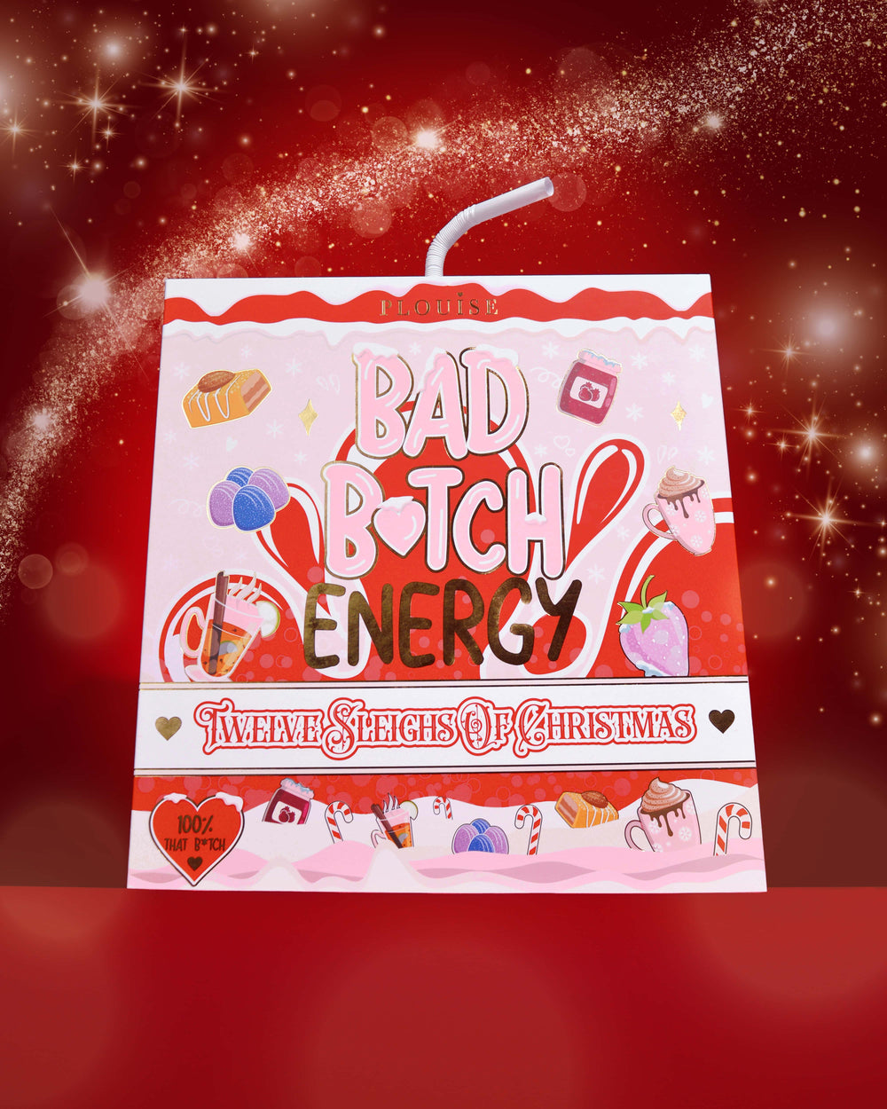 12 trineos navideños Calendario de adviento para el cuidado de la piel Bad Bitch 2025