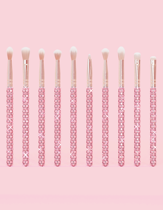 P. Louise Crystal 20 -teiliges Make -up -Bürstenbündel