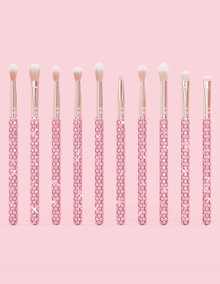 Crystal 20-teiliges Make-up-Pinselset für Augen und Gesicht