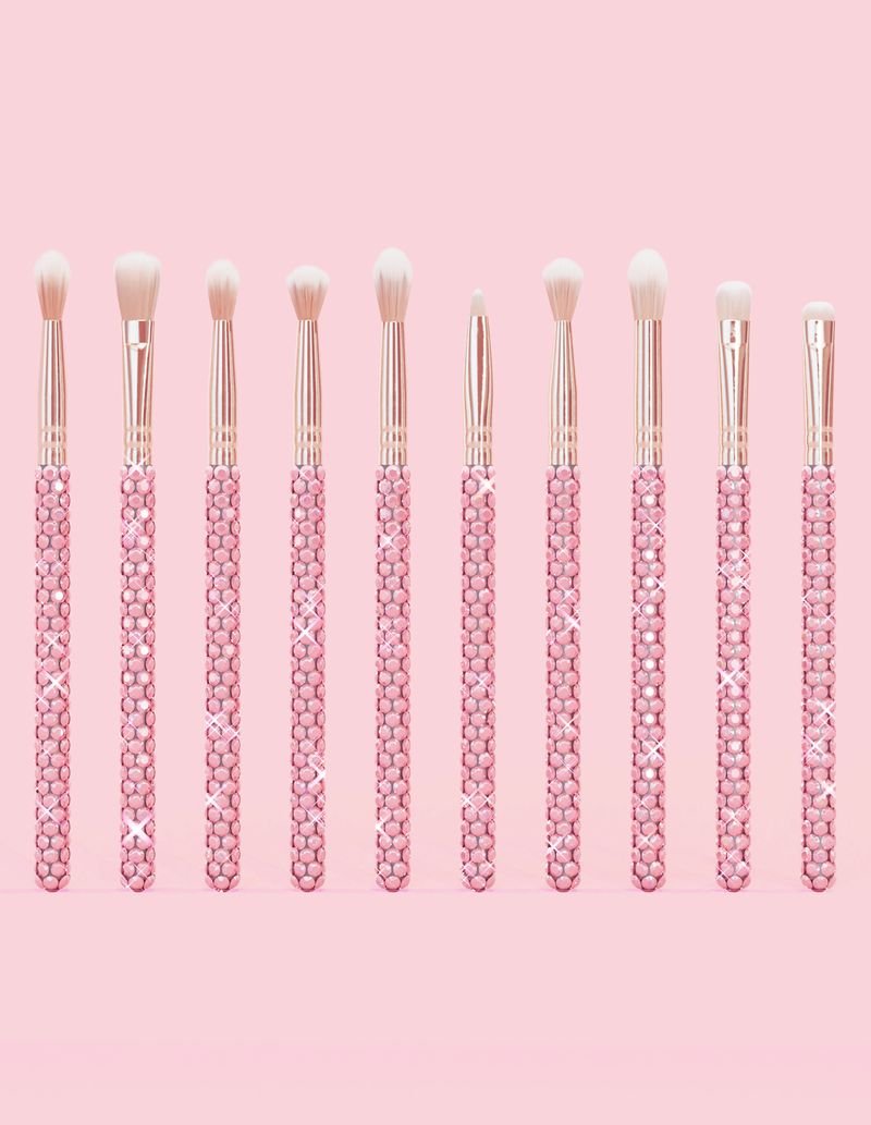 Crystal 20-teiliges Make-up-Pinselset für Augen und Gesicht