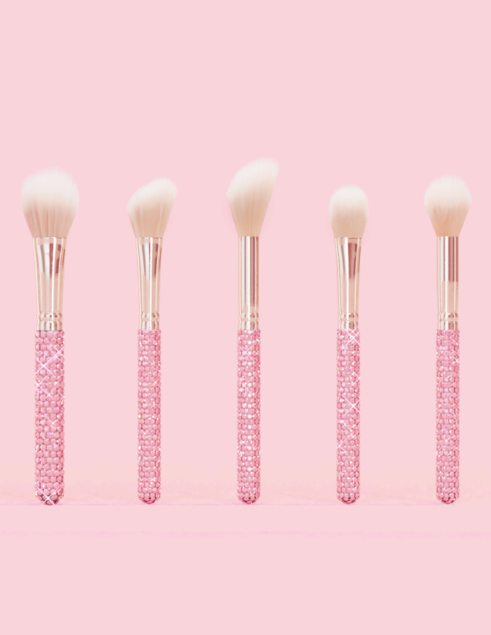 Crystal 20-teiliges Make-up-Pinselset für Augen und Gesicht
