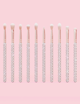 Paquete de brochas de maquillaje Crystal de 20 piezas