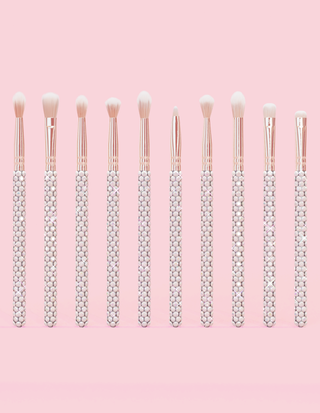P. Louise Crystal 20 -teiliges Make -up -Bürstenbündel