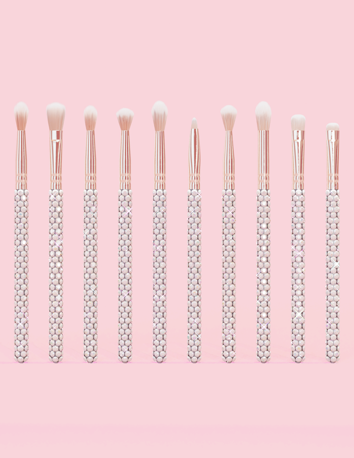 Crystal 20-teiliges Make-up-Pinselset für Augen und Gesicht