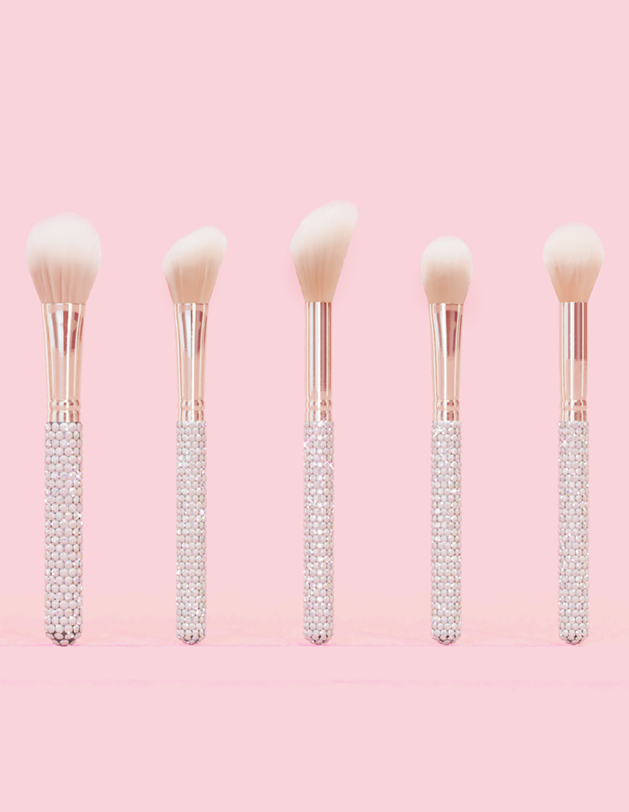 Crystal 20-teiliges Make-up-Pinselset für Augen und Gesicht