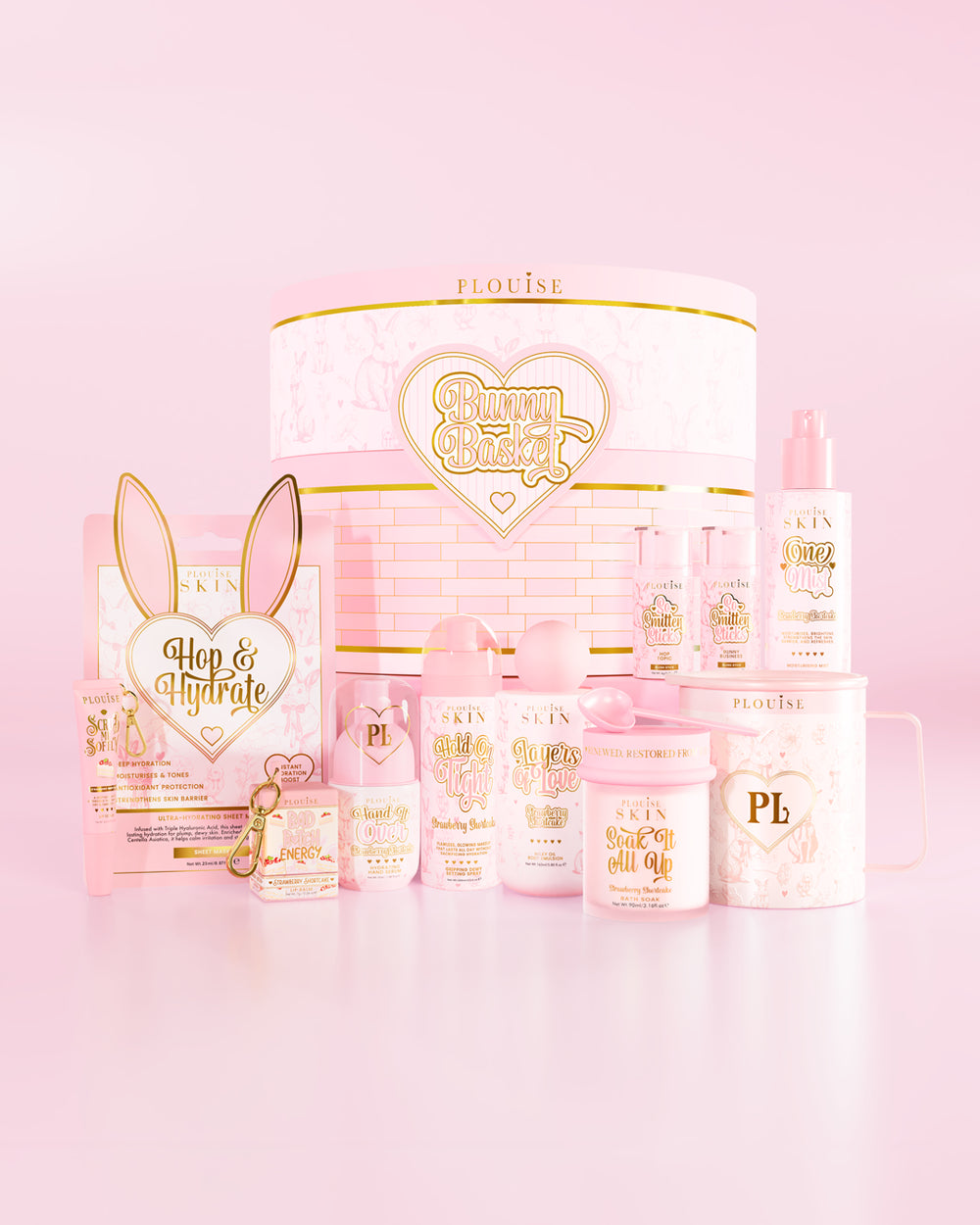 Paquete completo de canasta de conejito de Pascua P.Louise con todos los productos