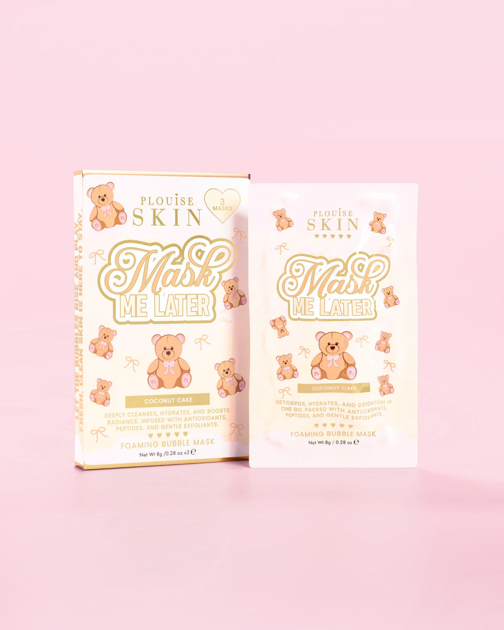 Set de cuidado de la piel y bolso con estampado pequeño Teddy Touch - PRE-ORDEN