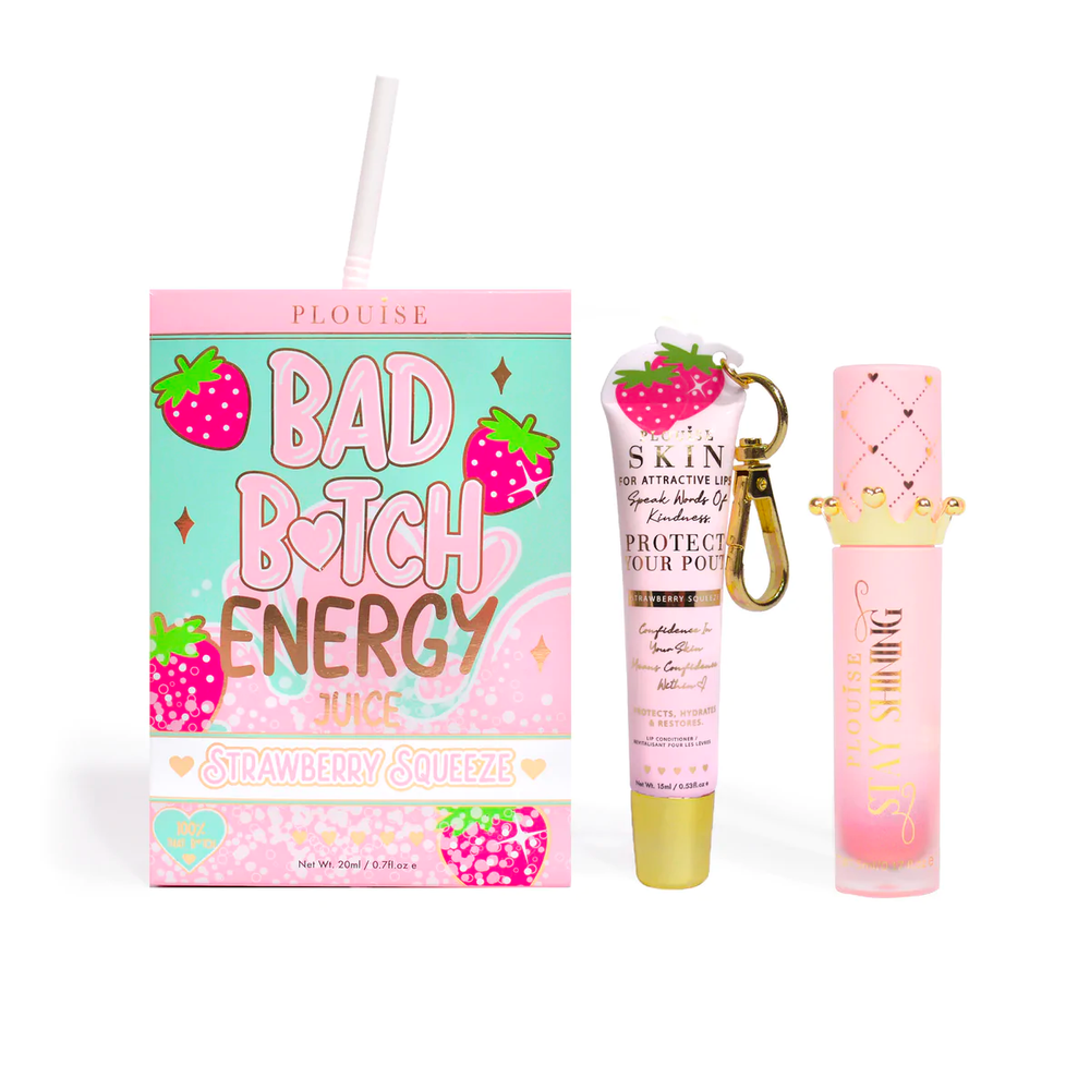 Dúo de acondicionador y aceite labial Bad Bitch Energy - Fresa