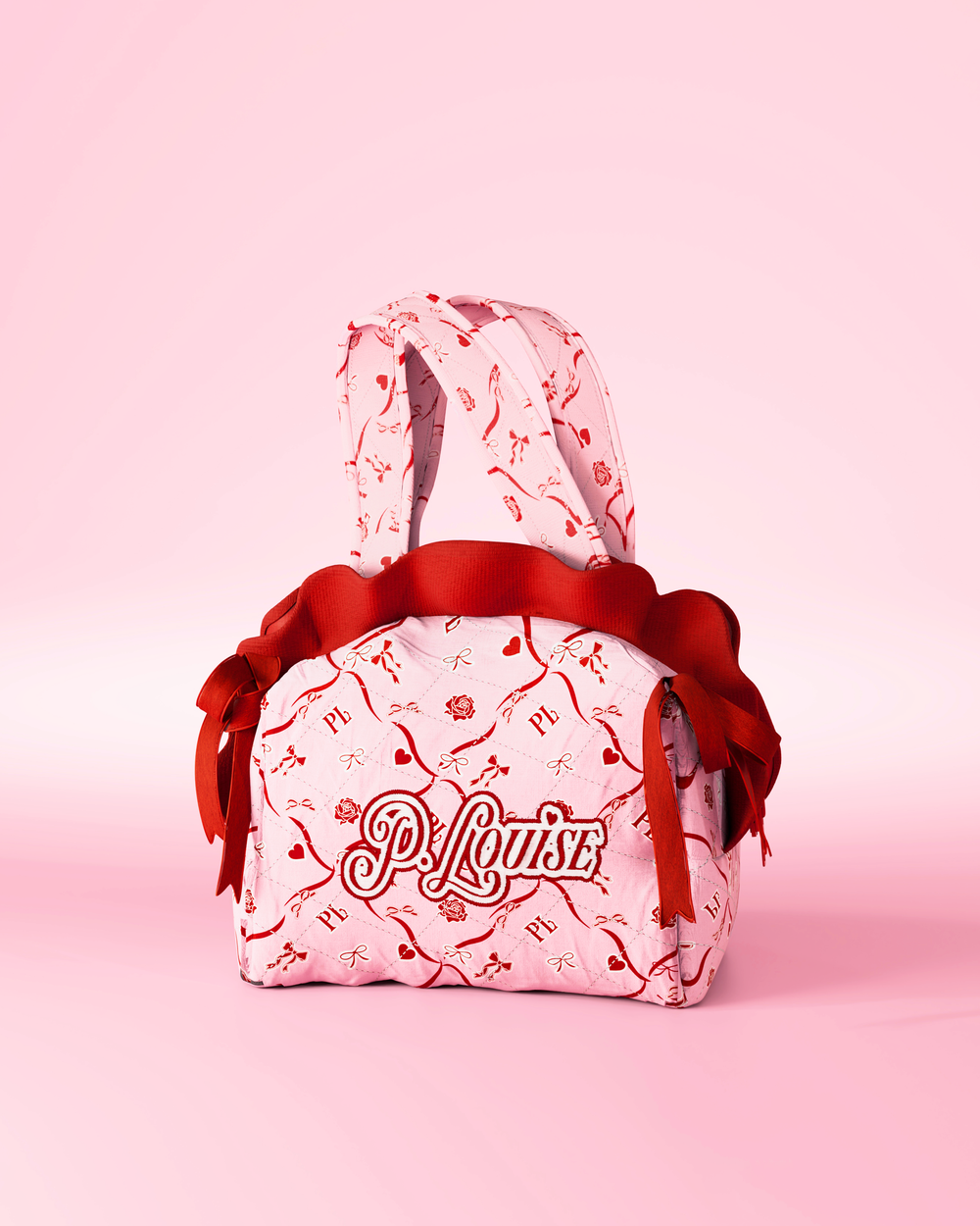 Kit de productos básicos para el cuidado de la piel y bolsa con lazo
