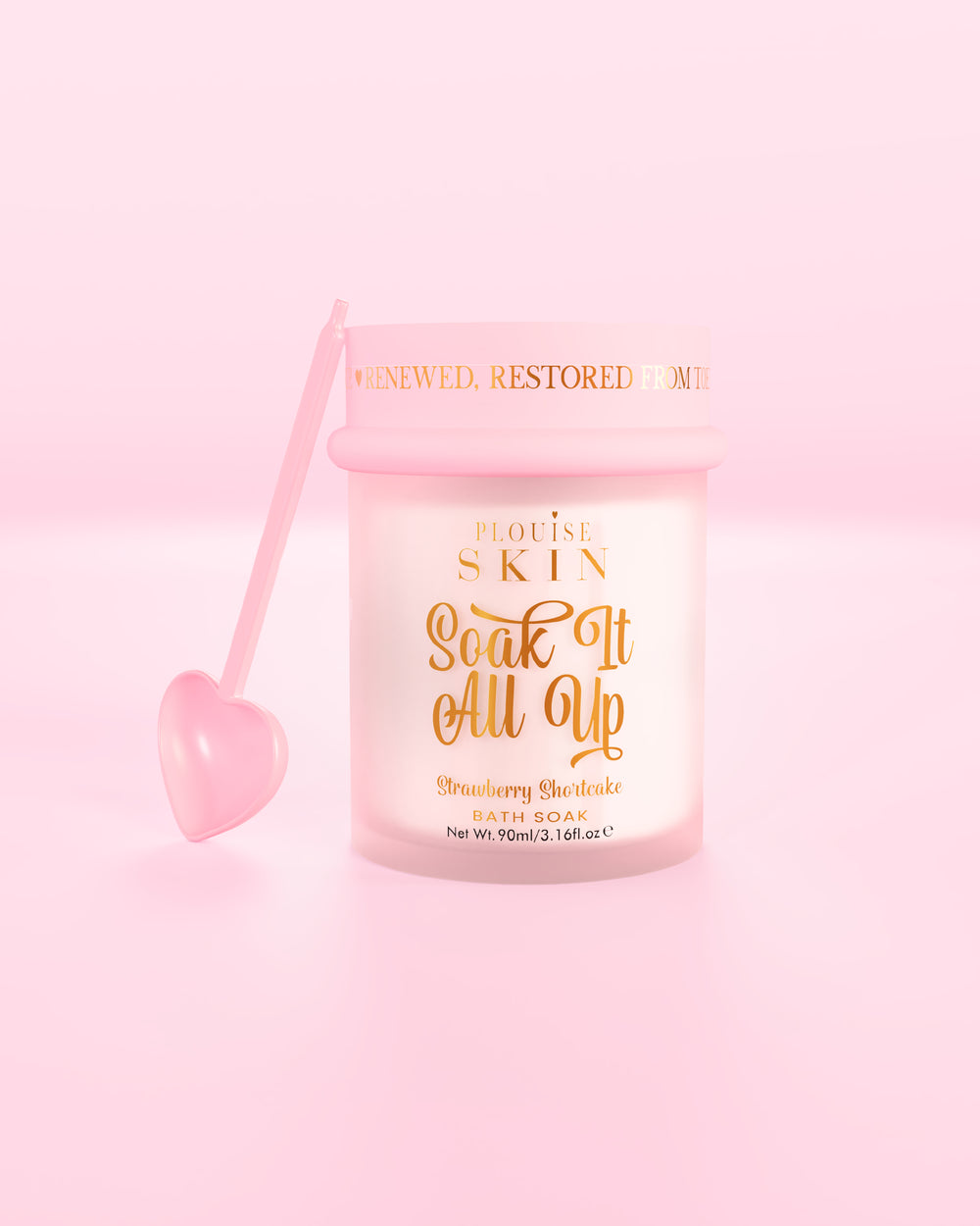 Frasco de baño de burbujas P.Louise Soak It All Up con aroma a tarta de fresas