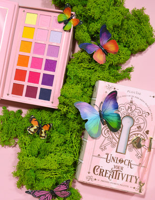 P. Louise Schalte deine Kreativität Rainbow Lidschattenpalette frei