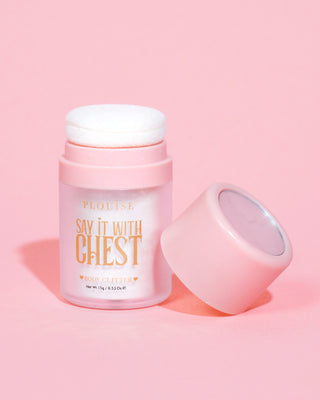 P.louise dígalo con el cuerpo del cuerpo del pecho brillo