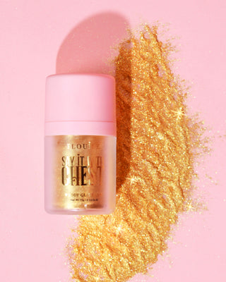 P.louise dígalo con el cuerpo del cuerpo del pecho brillo