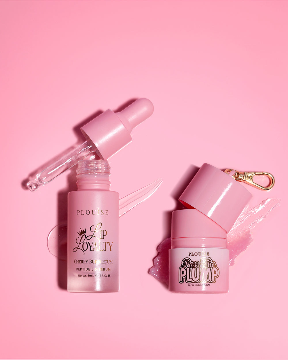 P.Louise Sippin Pretty Lip Duo que incluye un bálsamo labial y un suero labial peptídico