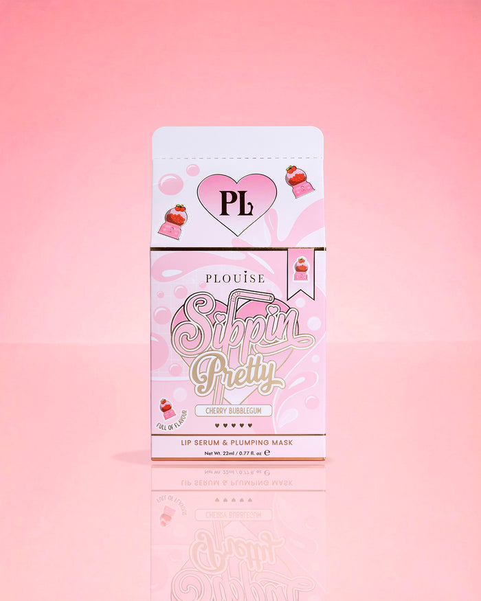 P.Louise Sippin Pretty Peptide Lip Serum & Treatment Duo Cherry Bubblegum Verpackung