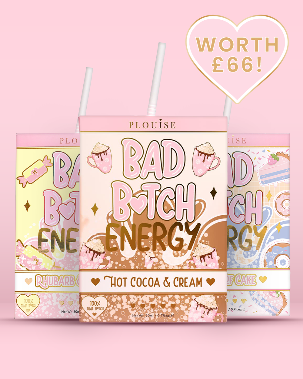 Trío de labios Bad Bitch Energy