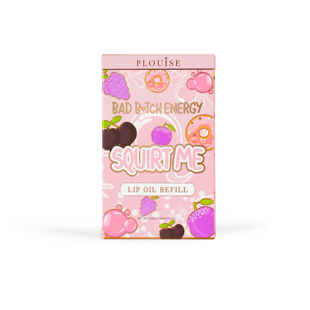 Paquetes de bolsitas de repuesto de aceite labial Squirt Me 5ml