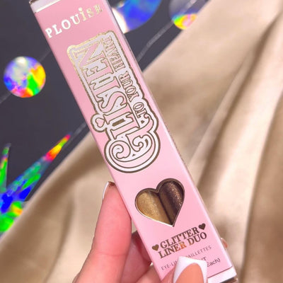 Juego de delineador de ojos líquido con purpurina Glisten To Your Heart